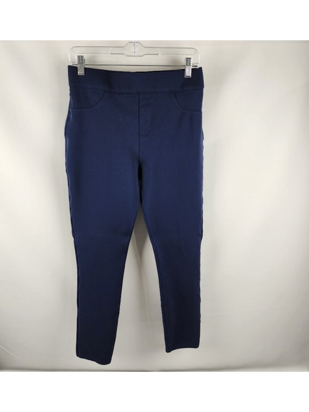 Spanx Pants Womens Large Blue Perfect Pants Ankle Stretch (30x26)